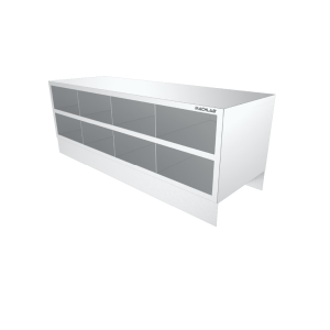 Cross-over Bench With Compartments