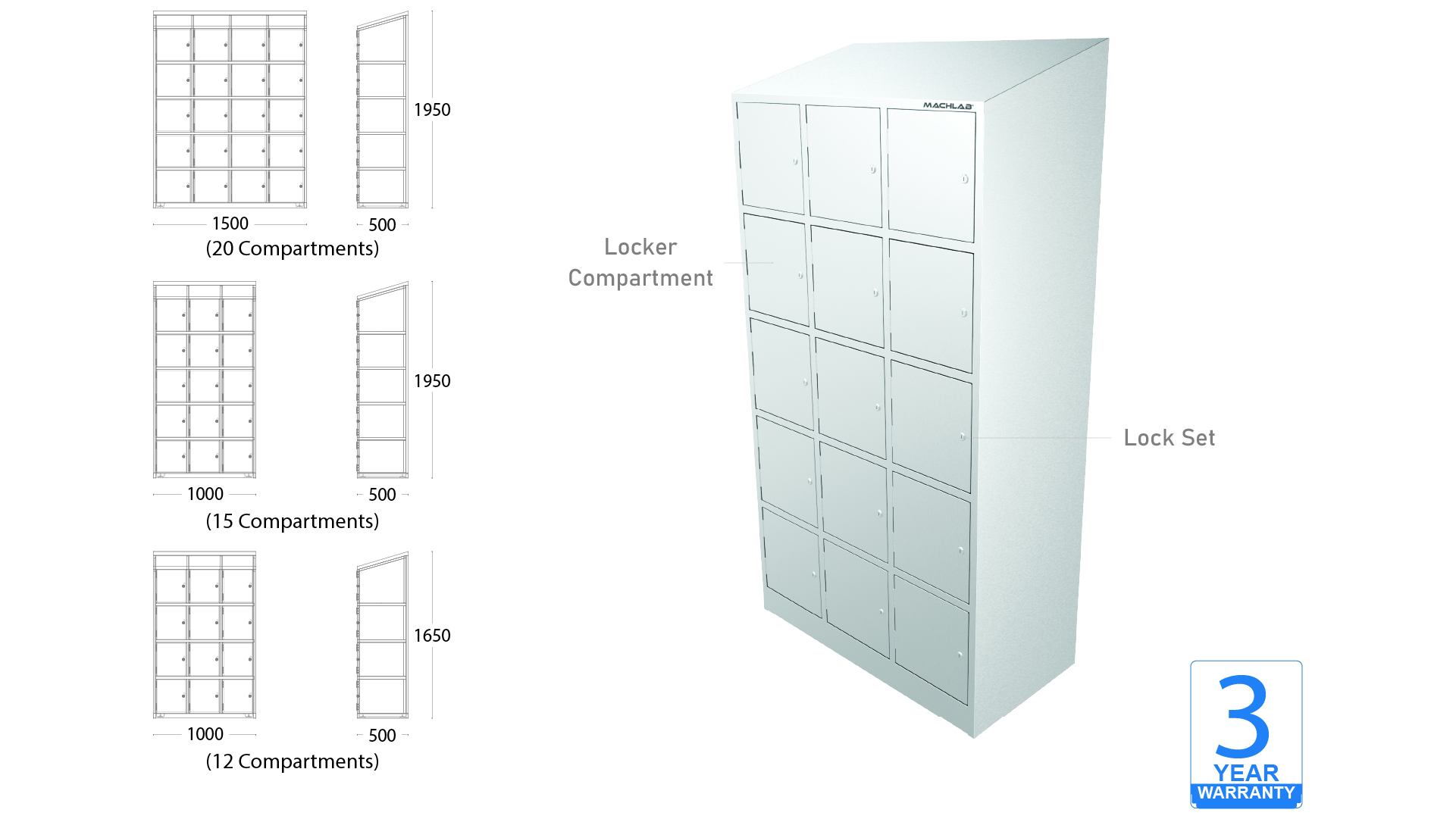 compartment locker cabinet-100