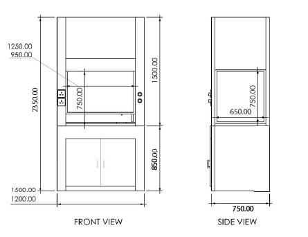 pp ductless fume hood details